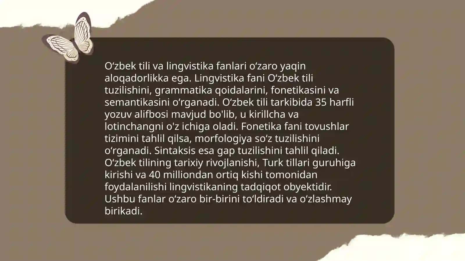 Oʻzbek tili oʻqitish metodikasining boshqa fanlar bilan aloqadorligi 4