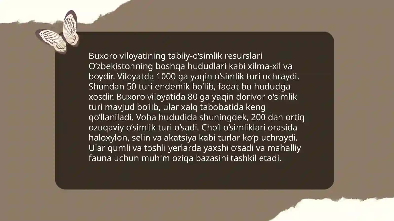 Buxoro viloyati hududini geobotanik rayonlashtirish 4