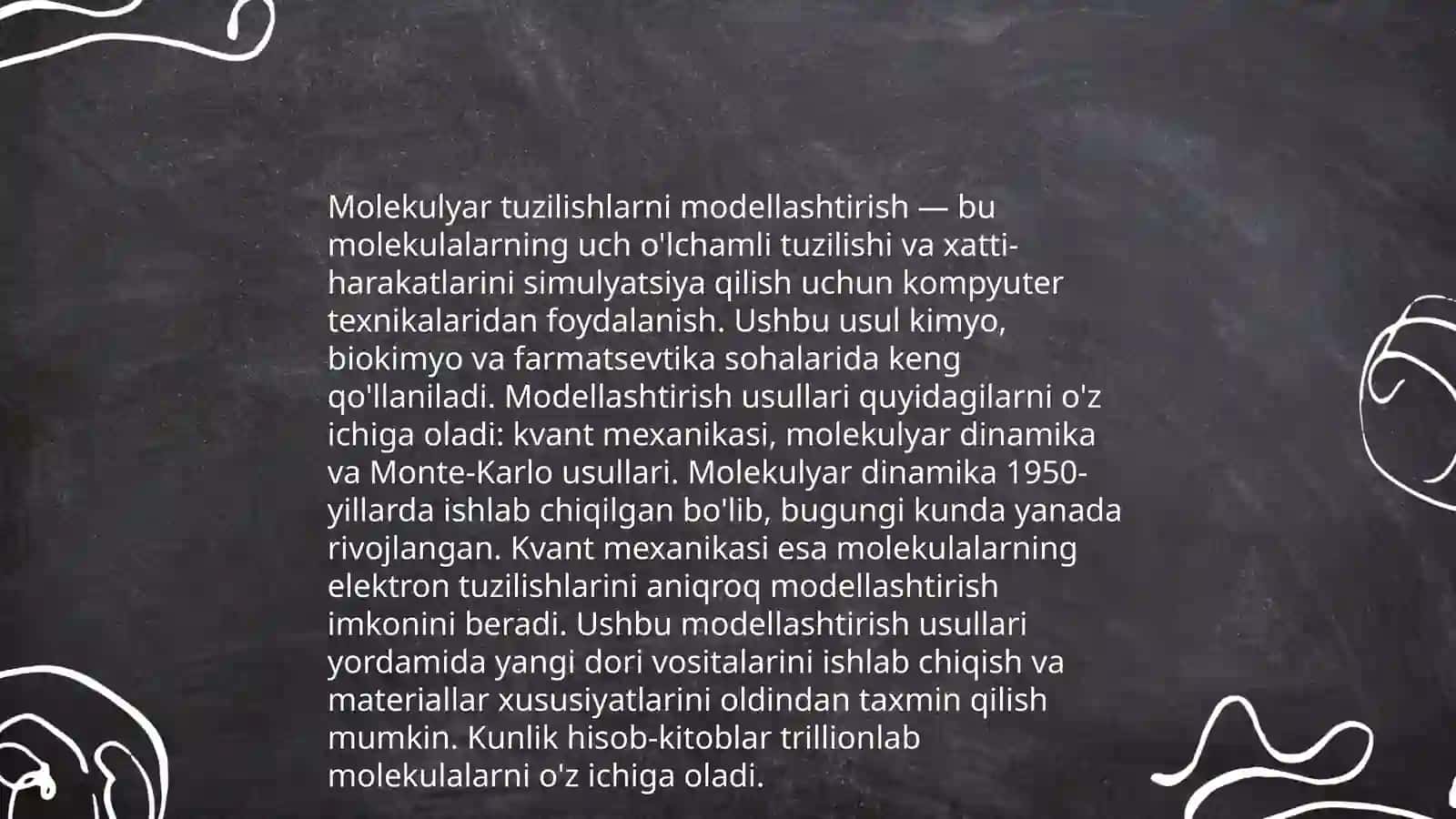 ChemOffice dasturining kimyoviy muammolarini yechishda qo'llanilishi 4