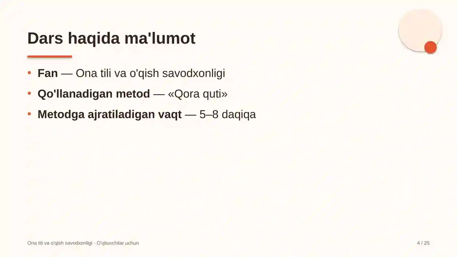 ona tili va o'qish savodxonligi darslarida qora quti metodidan foydalanish 6875 4