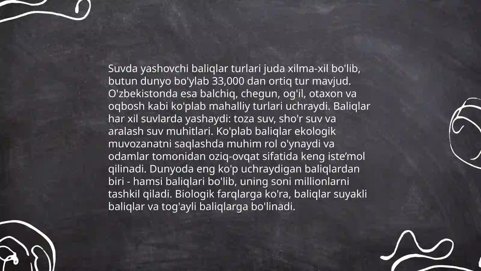 Baliqlar sinflari 4
