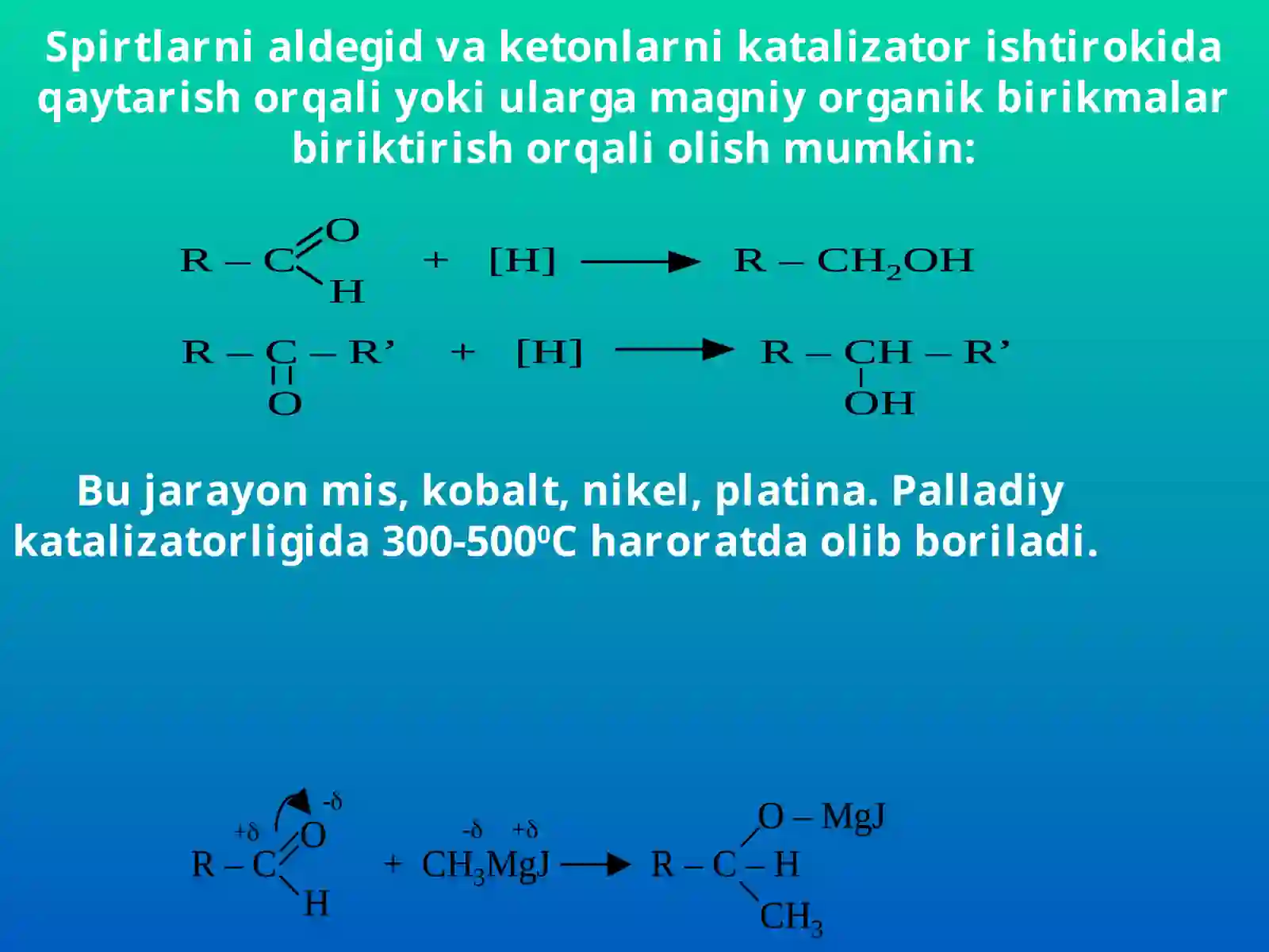 Spirtlarning olinishi va xossalari 4