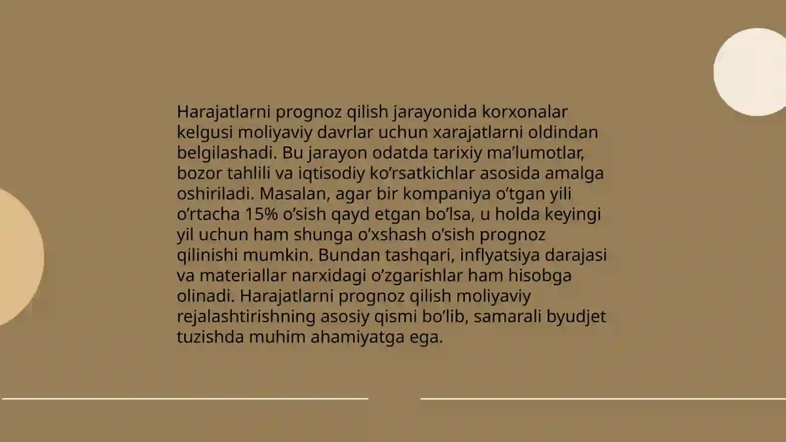 Pul oqimalarini pragnoslash 4
