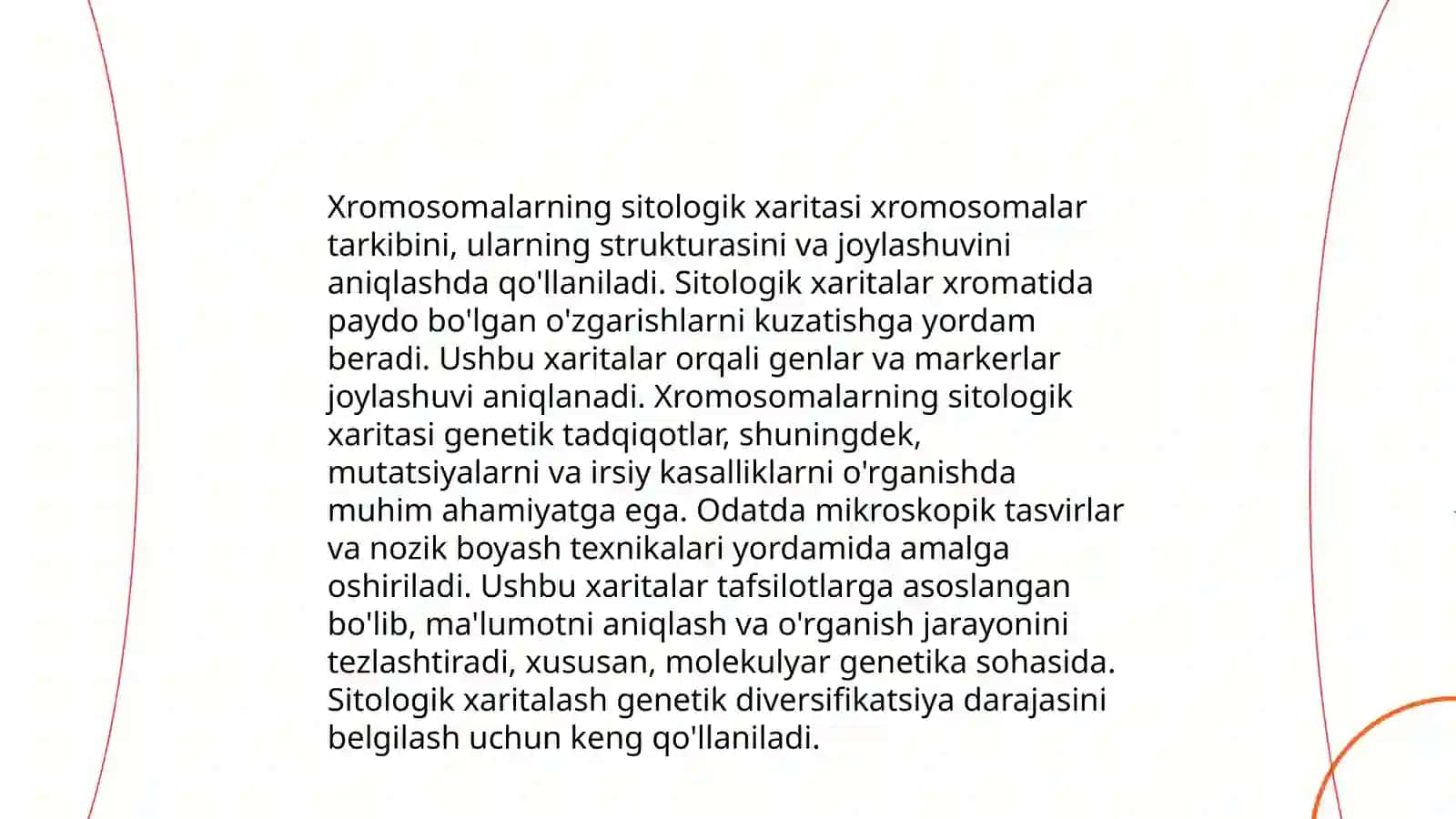 Xromasomalarning genetik va sitologik haritasini taqqoslash 4