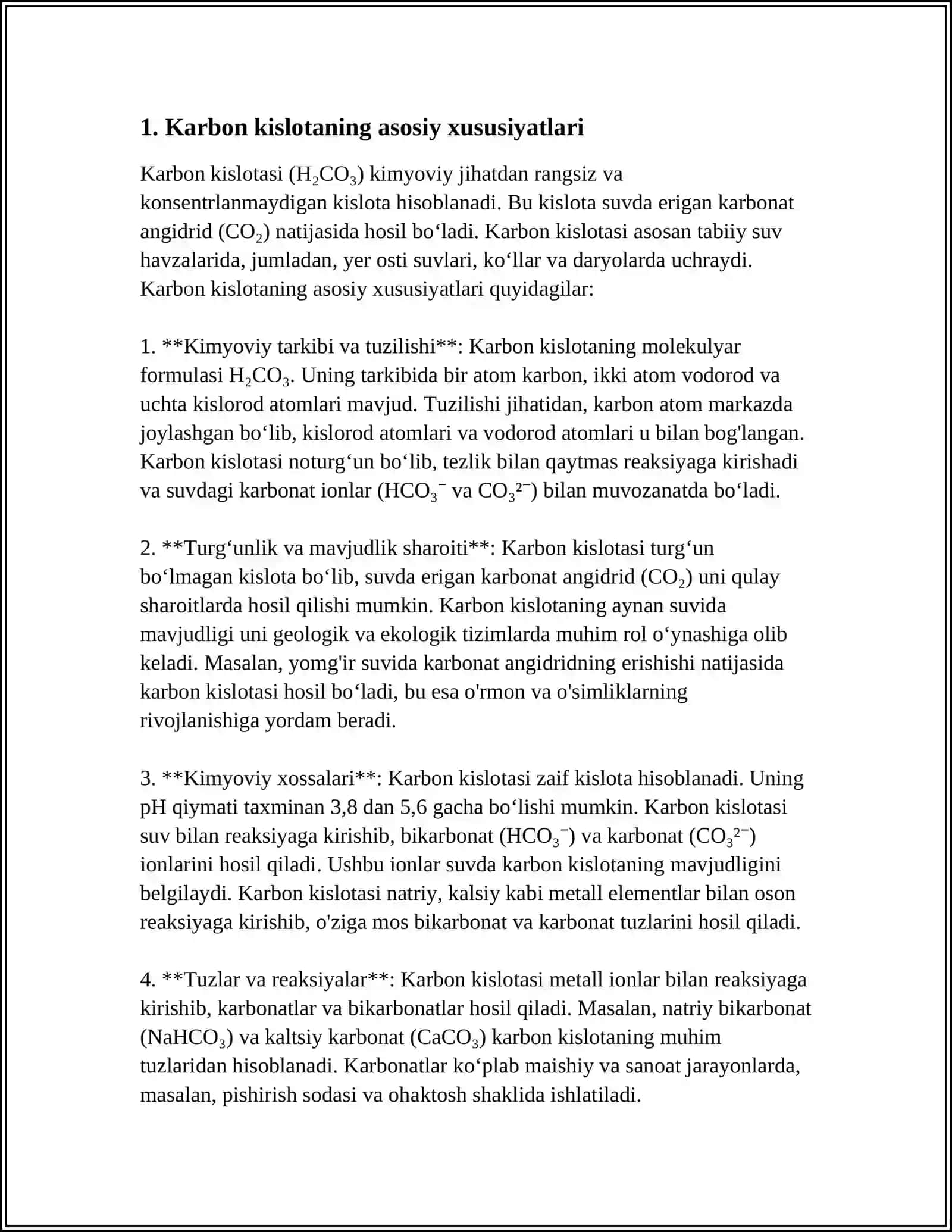 KARBON KISLOTALAR VA ULARNING XOSILLALARI TASNIFI TUZILISHIXOSALAR 4