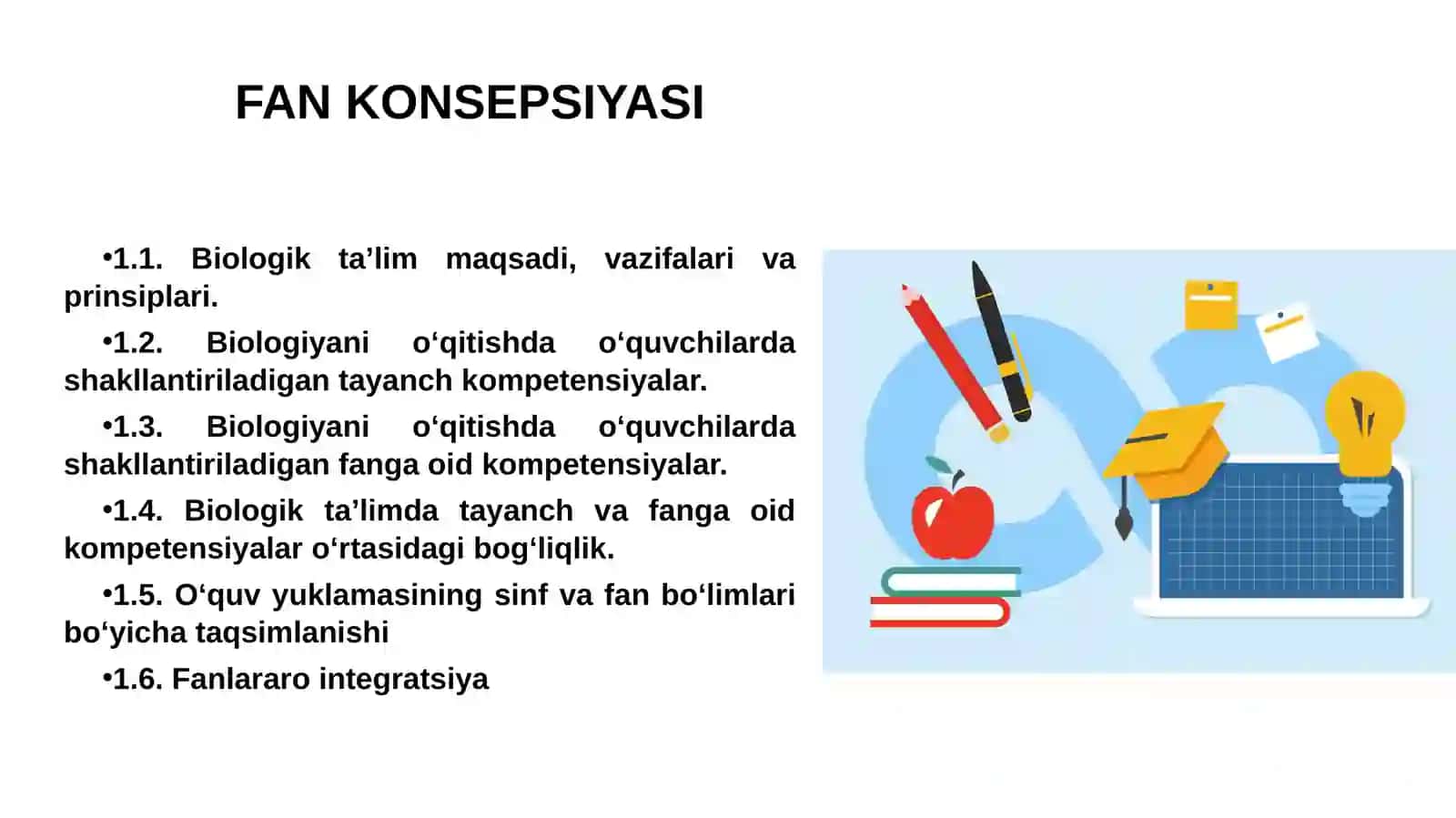 BIOLOGIYANI O‘QITISHDA O‘QITUVCHI  KITOBINING MAZMUNI VA UNDAN AMALIYOTDA FOYDALANISH 4