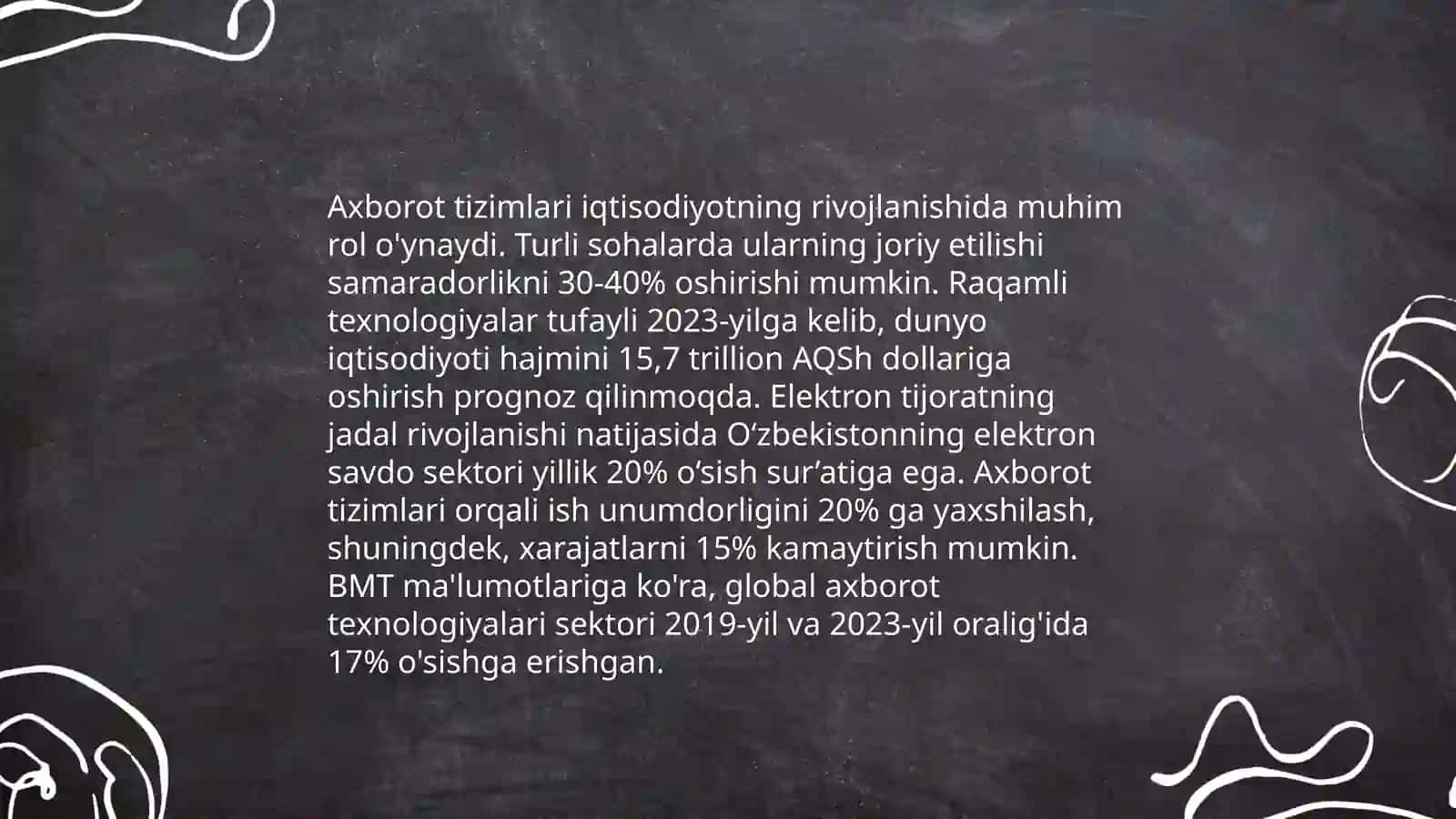 Iqtisodiyota axborot-kammunikatsion texnologiyalar va tizmlar faniga kirish 4