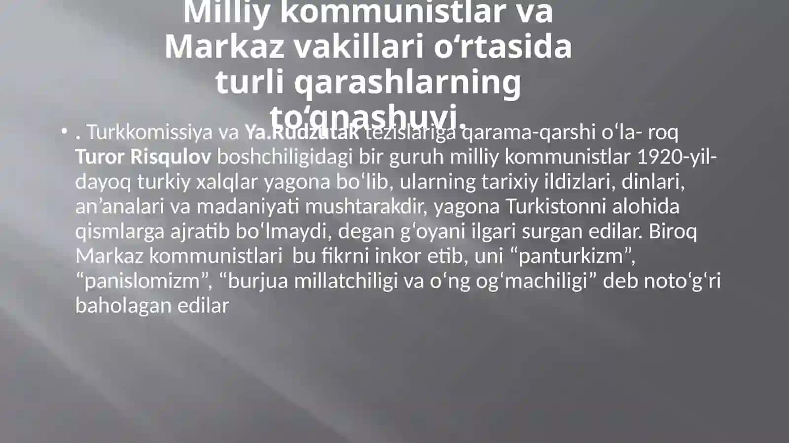 O’rta Osiyo Respublikalarida o’tkazilgan milliy-hududiy chegaralanish va uning oqibatlari 4