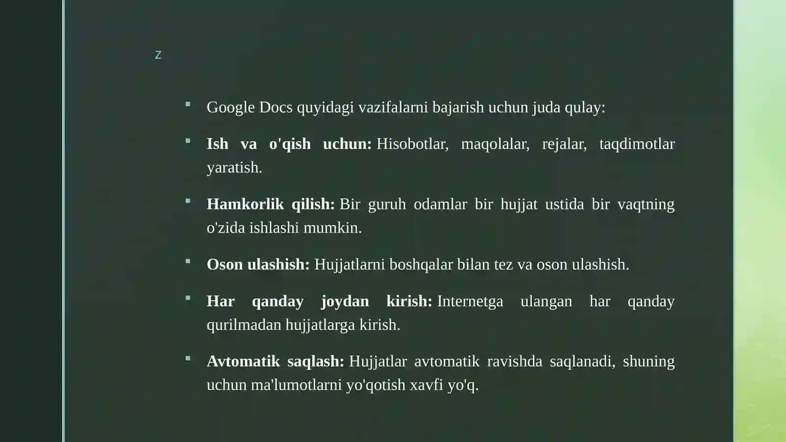 Google Docs 4