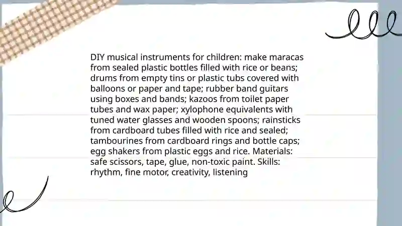 Creative tasks for children 4