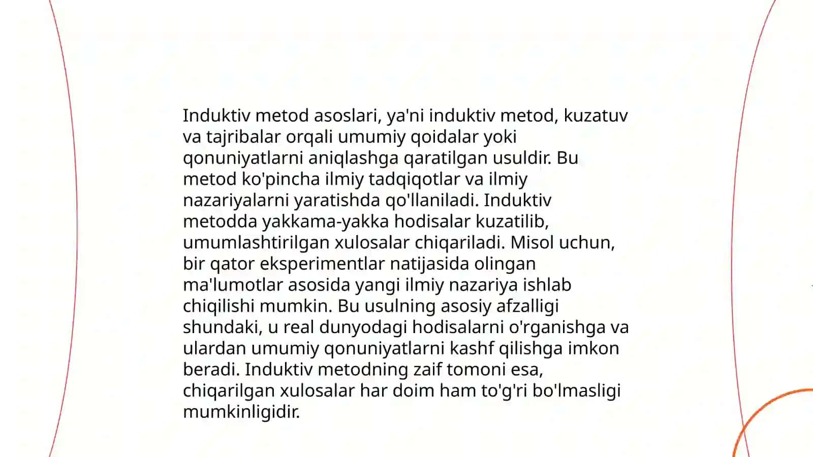 Oliy ta'limda matematikani o‘qitishda deduksiya va induksiya metodlaridan foydalanish. Matematikani o‘qitishning shakl va metodlari 4