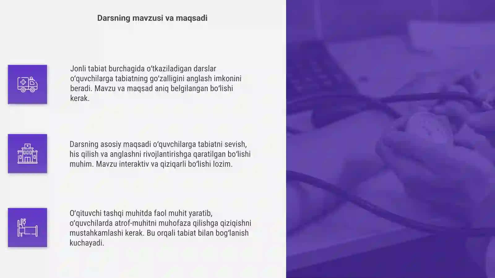 Tabiat bilan muloqot darsi 4