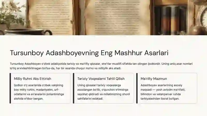Tursunboy Adashboyev Hayoti va Ijodi 4