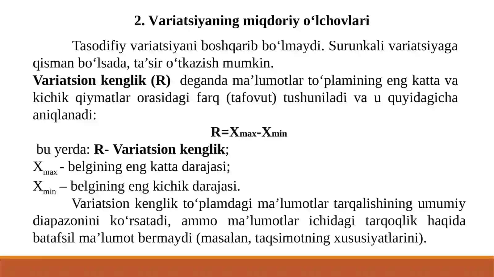 VARIATSIYA KO‘RSATKICHLARI 4