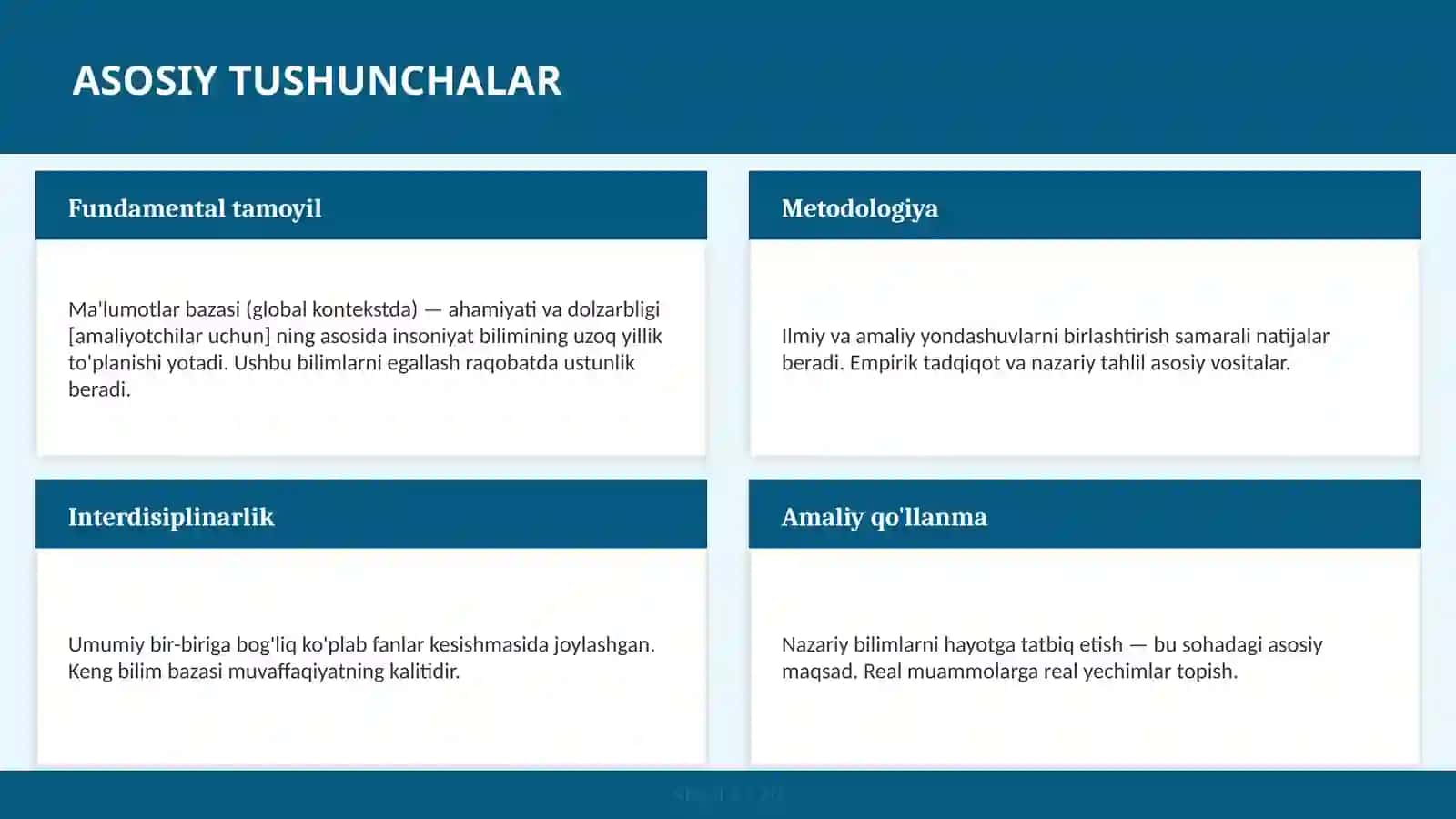Ma'lumotlar bazasi (global kontekstda) — ahamiyati va dolzarbligi [amaliyotchilar uchun] 4
