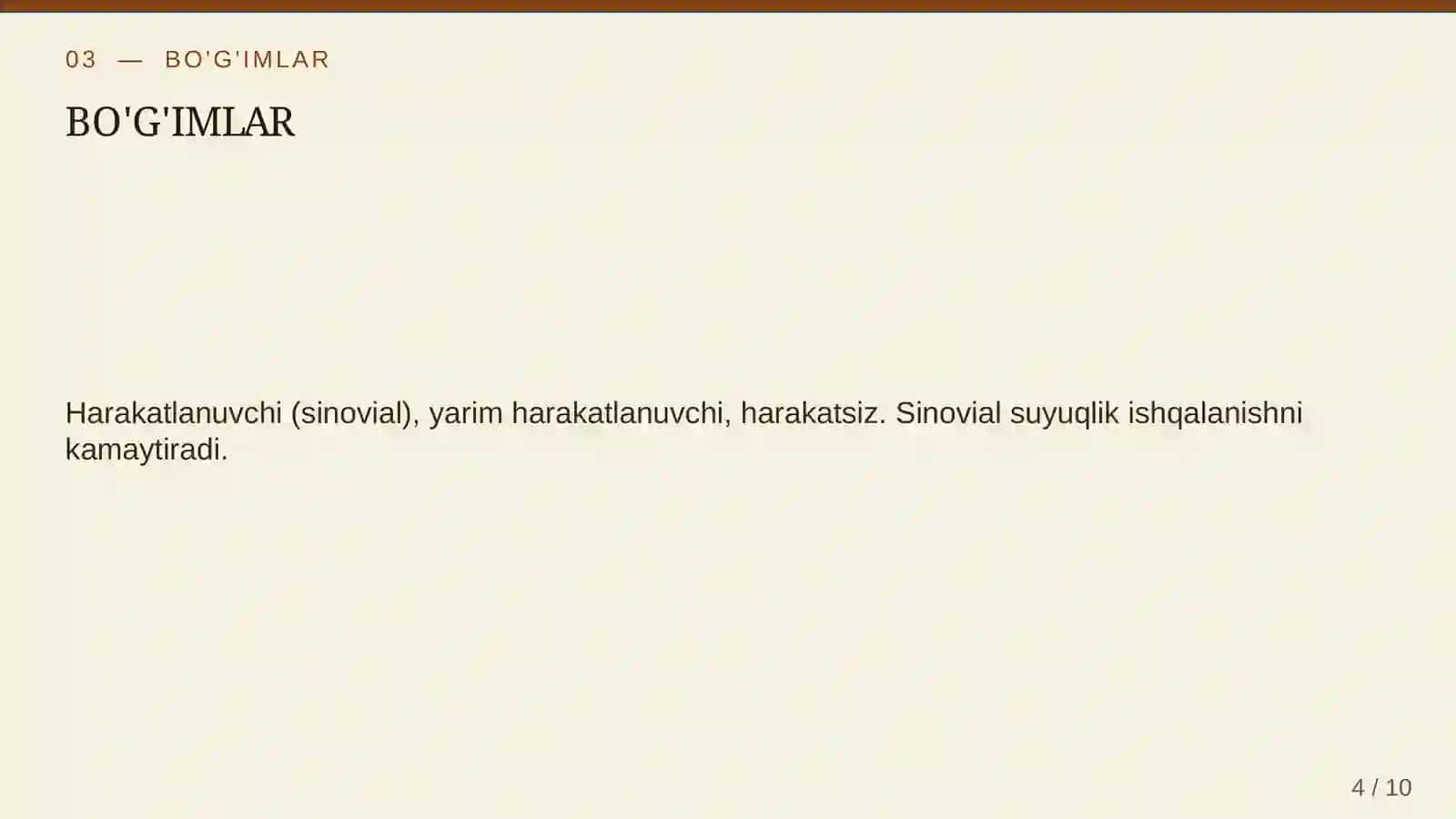 Hayvonlarda harakat va tayanch-harakat tizimi 4