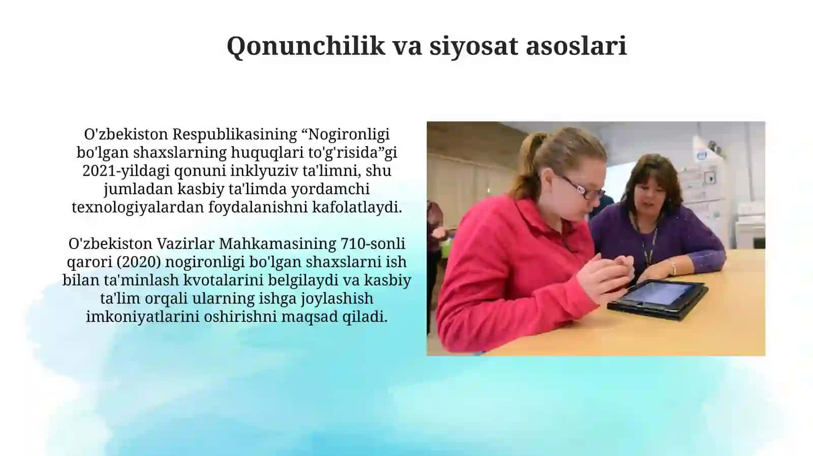 Imkoniyati cheklangan shaxslarga kasbiy ta’lim jarayonida assistiv (yordamchi) vositalarniqо‘llash 4