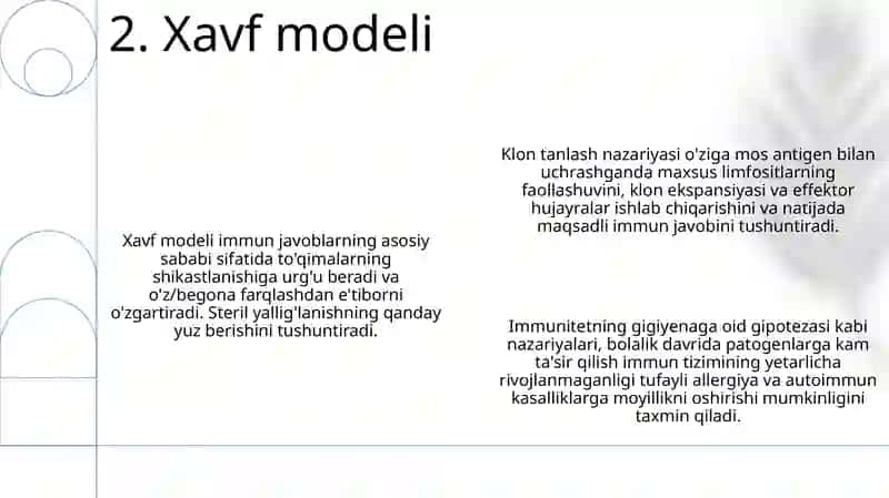 Immunitet nazariyalari 4