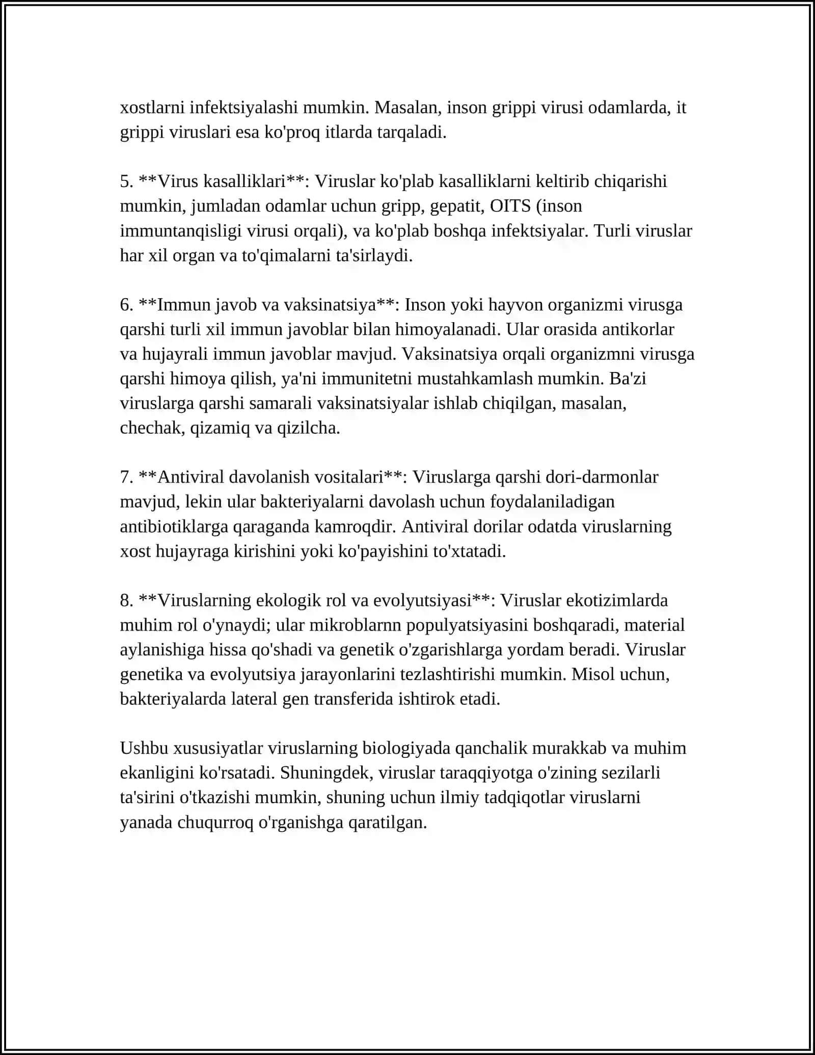 Viruslar kòpayishi va klassifikatsiyasi, Turlari 4