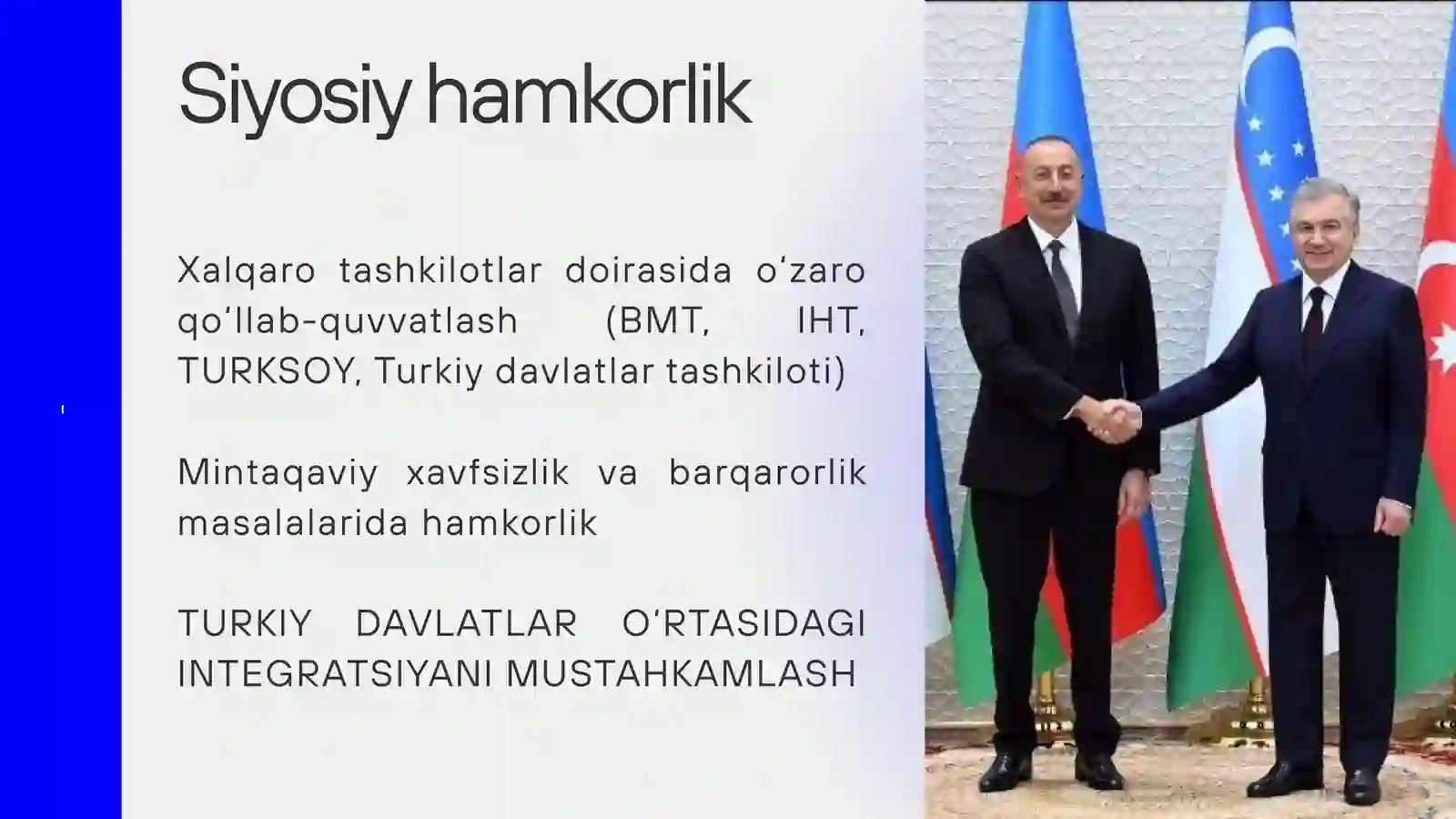 O'zbekiston va Ozarbayjon davlatlari hamkorligi 4