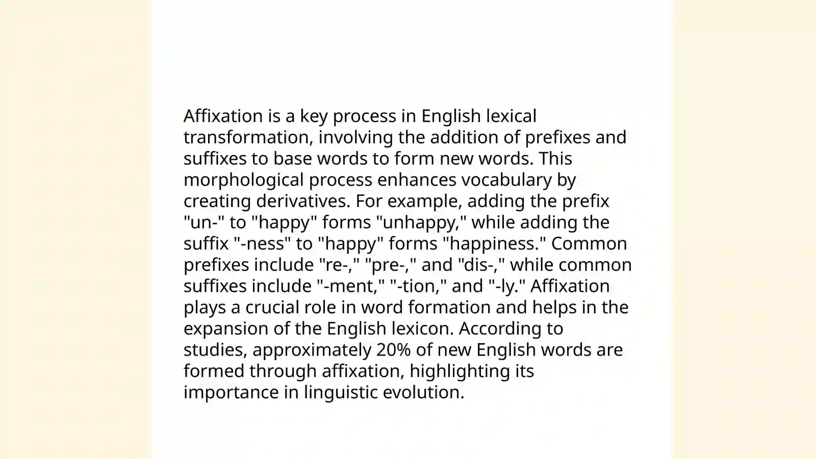 Lexical transformation 4