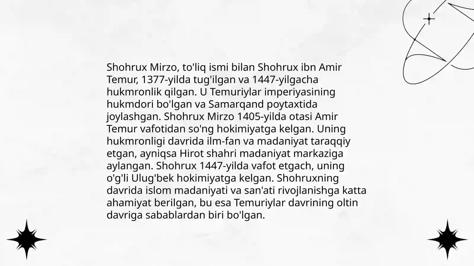 Timuriy shaxzodalar 4