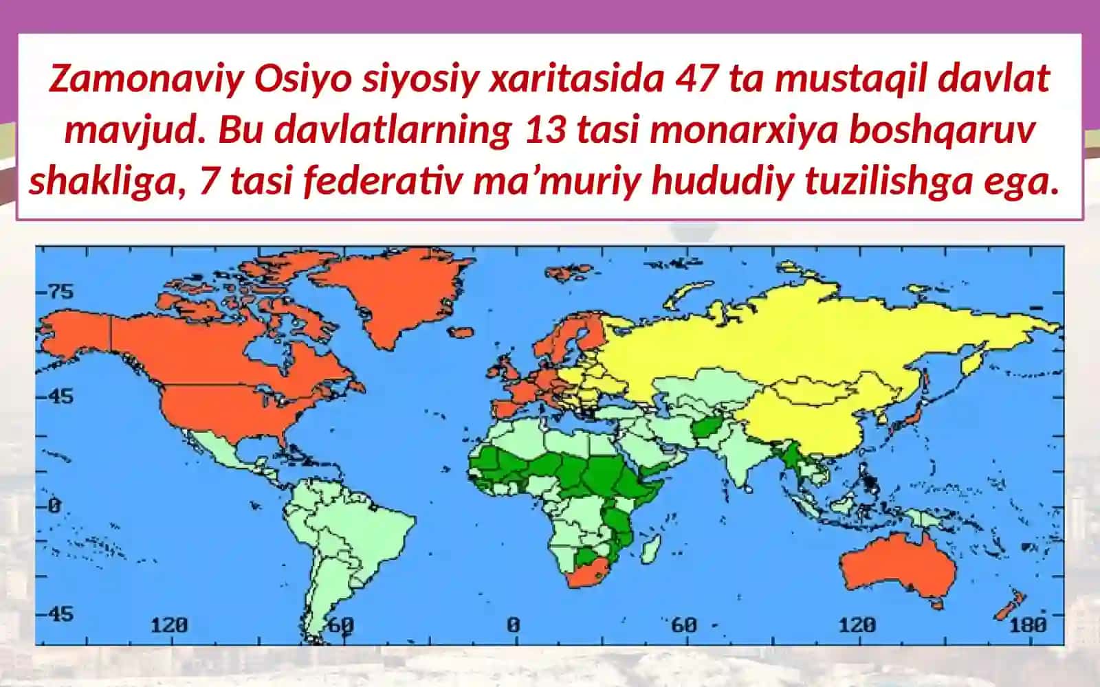 JanubiG‘arbiyvaJanubiyOsiyodavlatlari 4