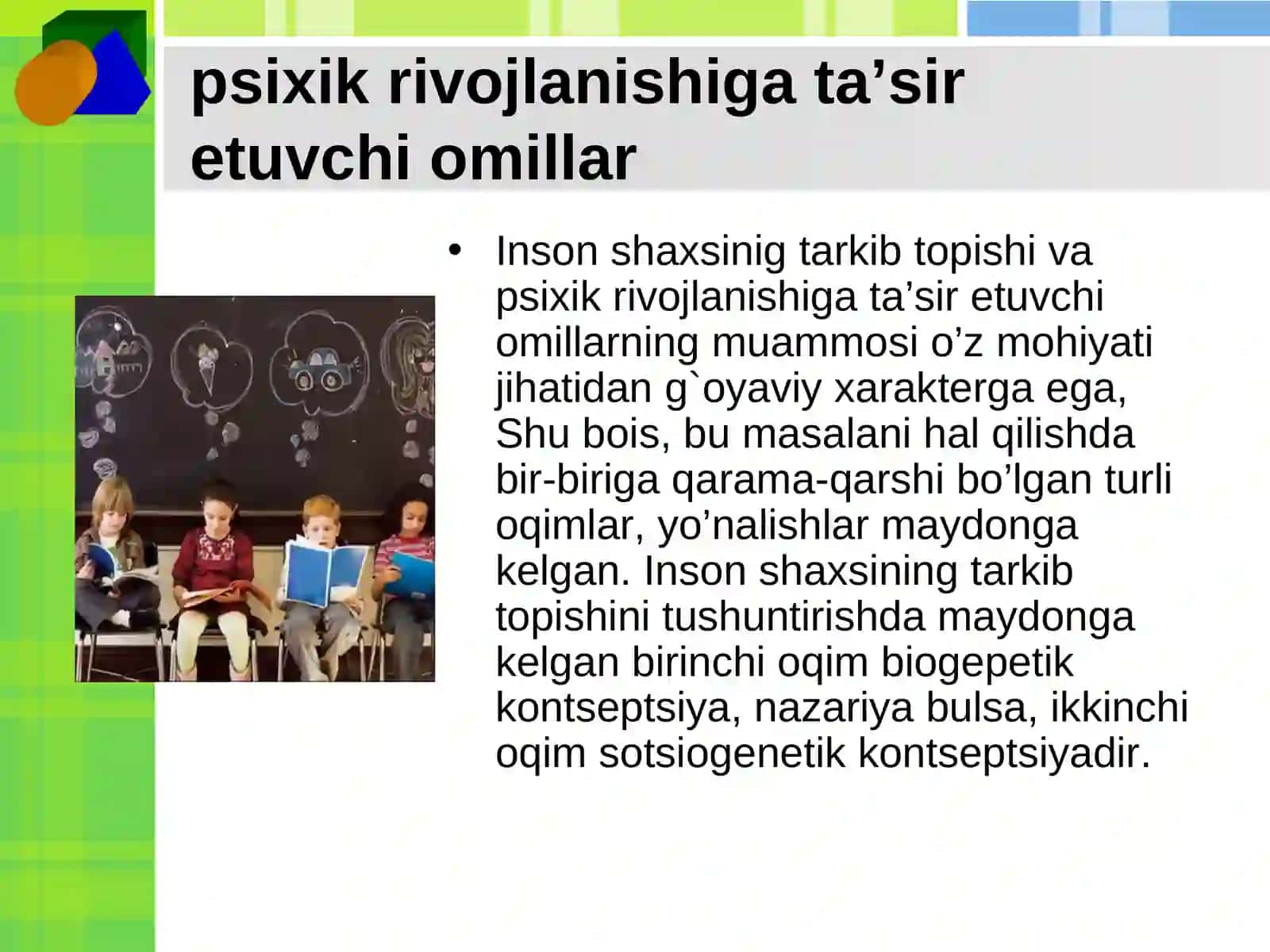 Ijtimoiy muhitni shaxs rivojlanishiga tasiri 4
