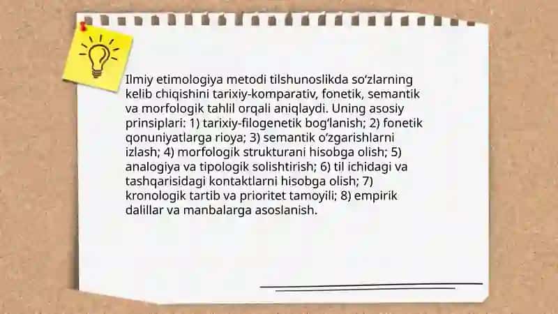 Etimologiya. Ilmiy etimologiya va xalq etimologiyasi 4
