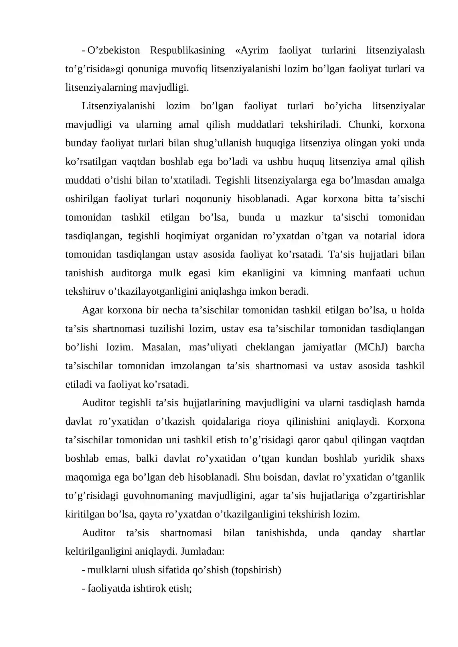 Korxona xususiy kapitali auditi 4