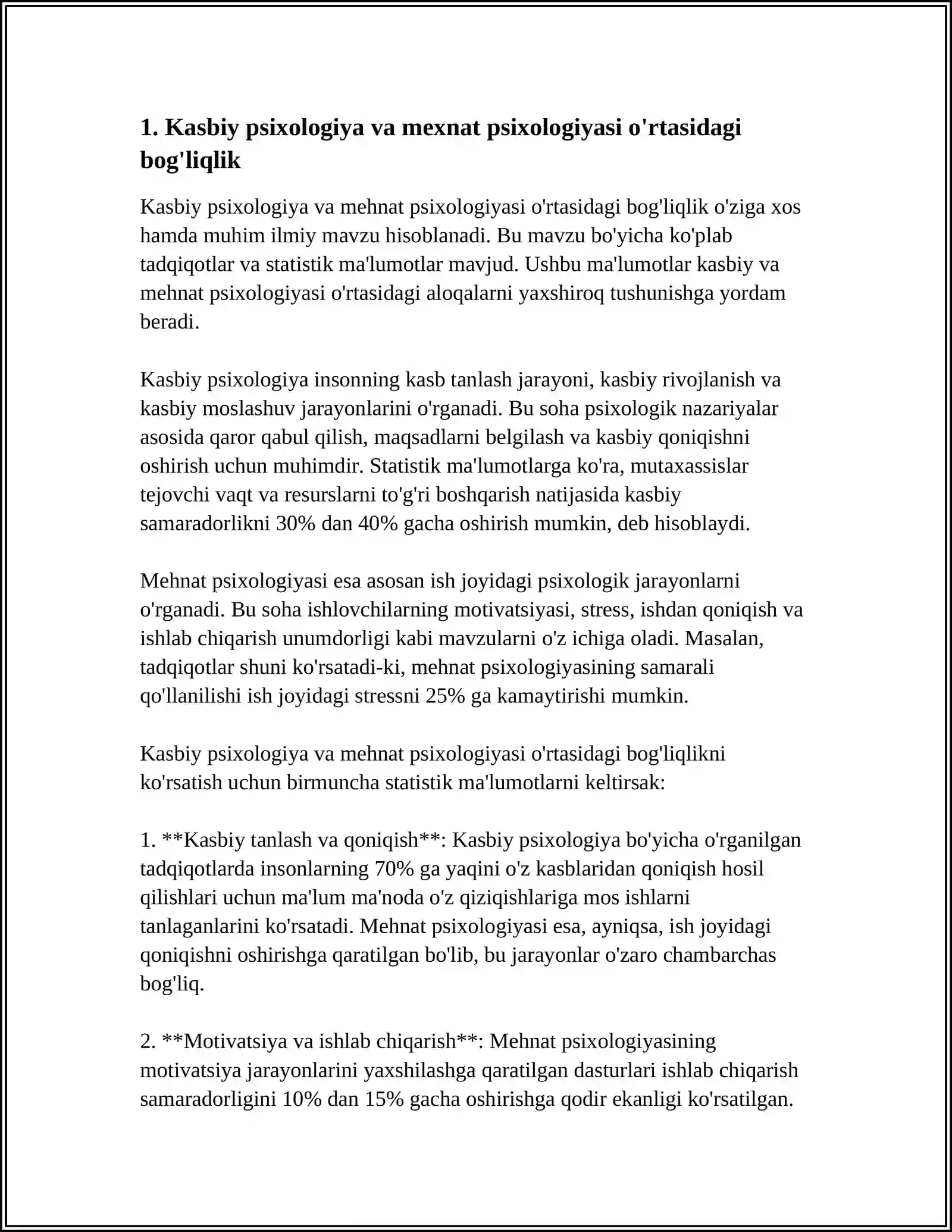 KASBIY PSIXOLOGIYA MEXNAT PSIXOLOGIYASI, MUHANDISLIK PSIXOLOGIYASI YOSH DAVRLARI PSIXOLOGIYASI VA PEDAGOGIK PSIXOLOGIYA 4