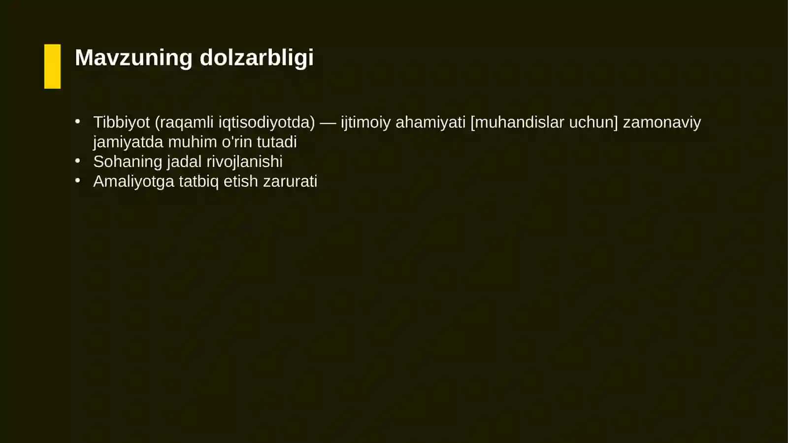 Tibbiyot (raqamli iqtisodiyotda) — ijtimoiy ahamiyati [muhandislar uchun] 4