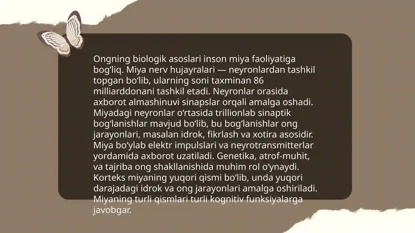 Odam psixikasining paydo bo‘lishi va taraqqiyoti. Ong turlarining psixologik tavsif 4