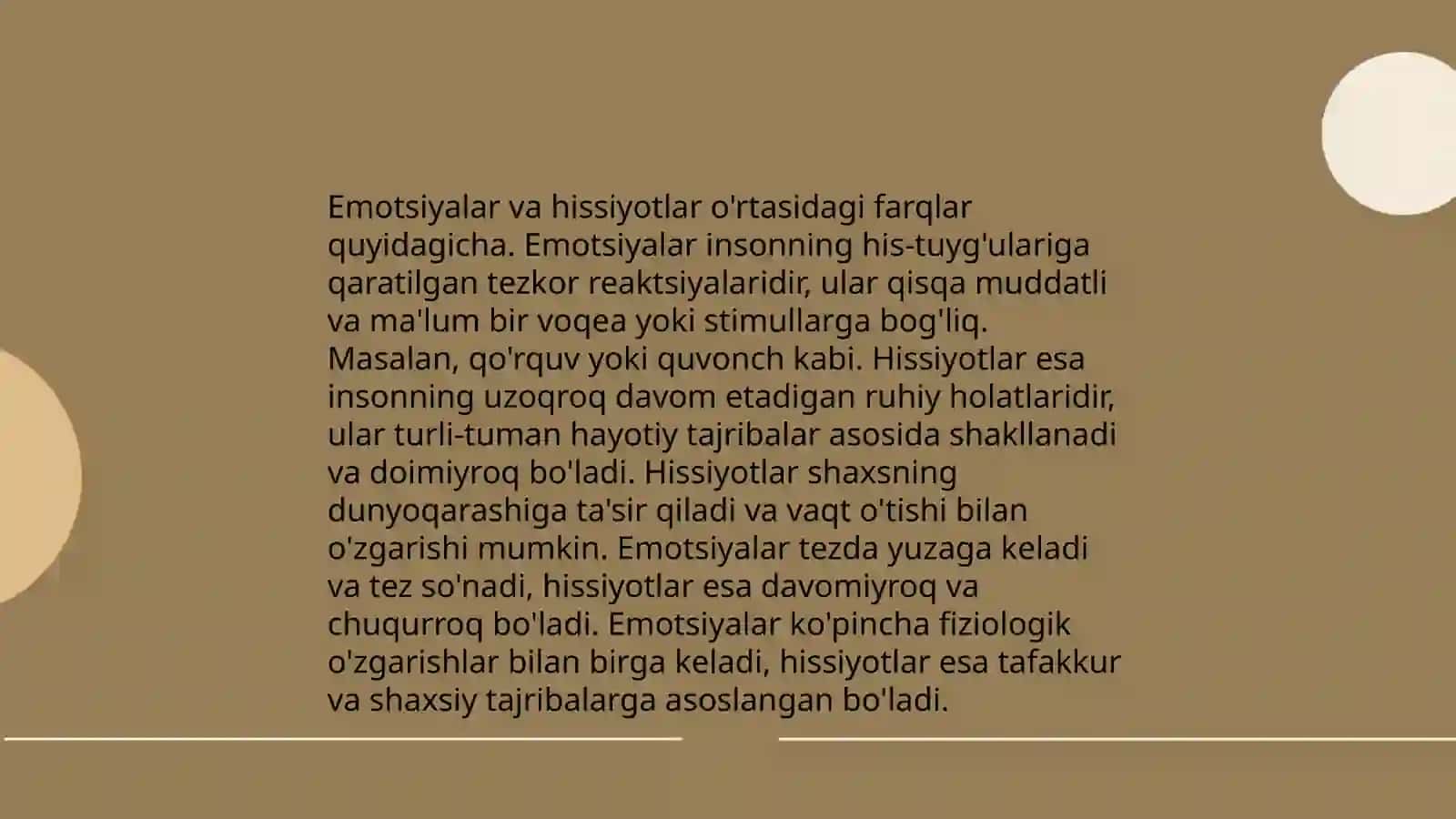 Emotsiya va uning tabiatini yoritish 4