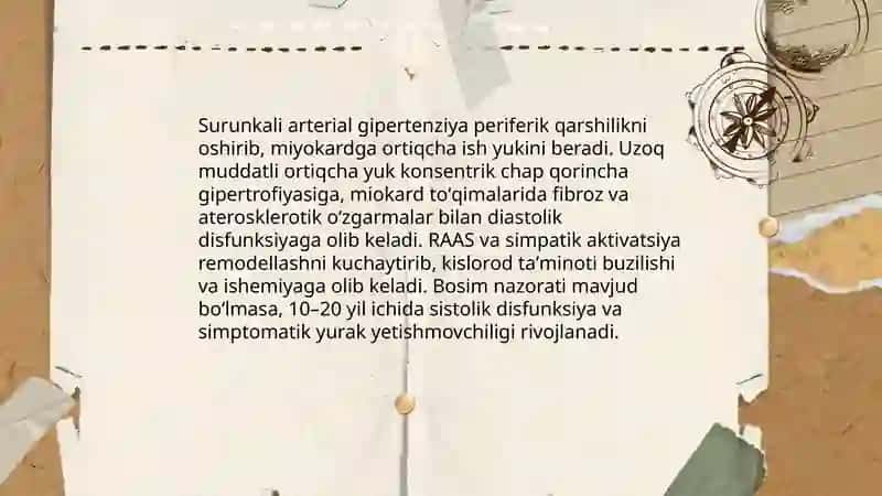 Yurak yetishmovchiligining etiologiyasi patogenezi turlari gemodenamik parametrlari 4