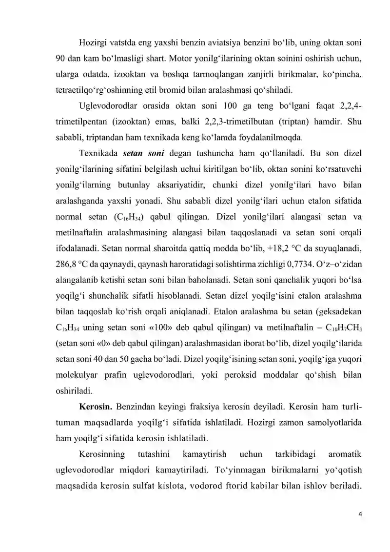 Neft, tabiiy gaz va ularni qayta ishlash mahsulotlari asosida kimyoviy sintezlar 4