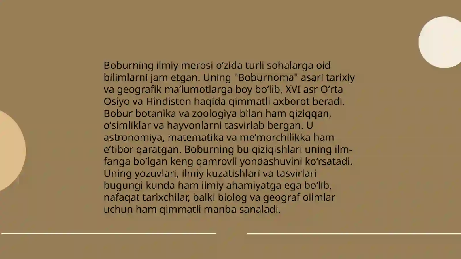 Mirzo Ulugʻbek Zahiriddin Muhammad Boburning pedagogik gʻoyalari va maʼrifatparvar xizmatlari 4
