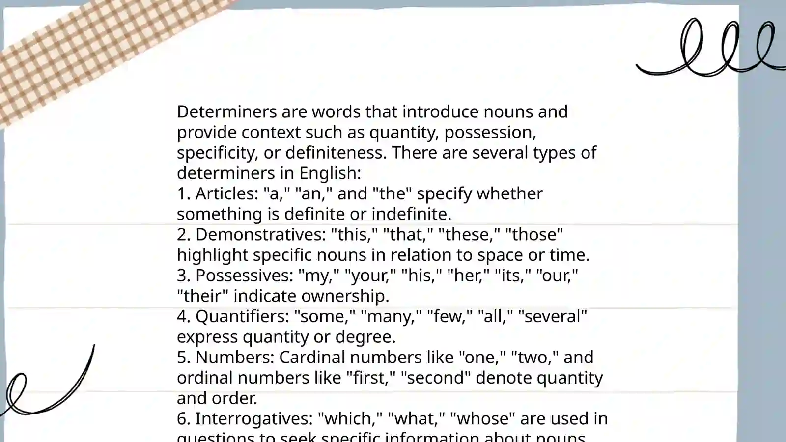 Determiners 4