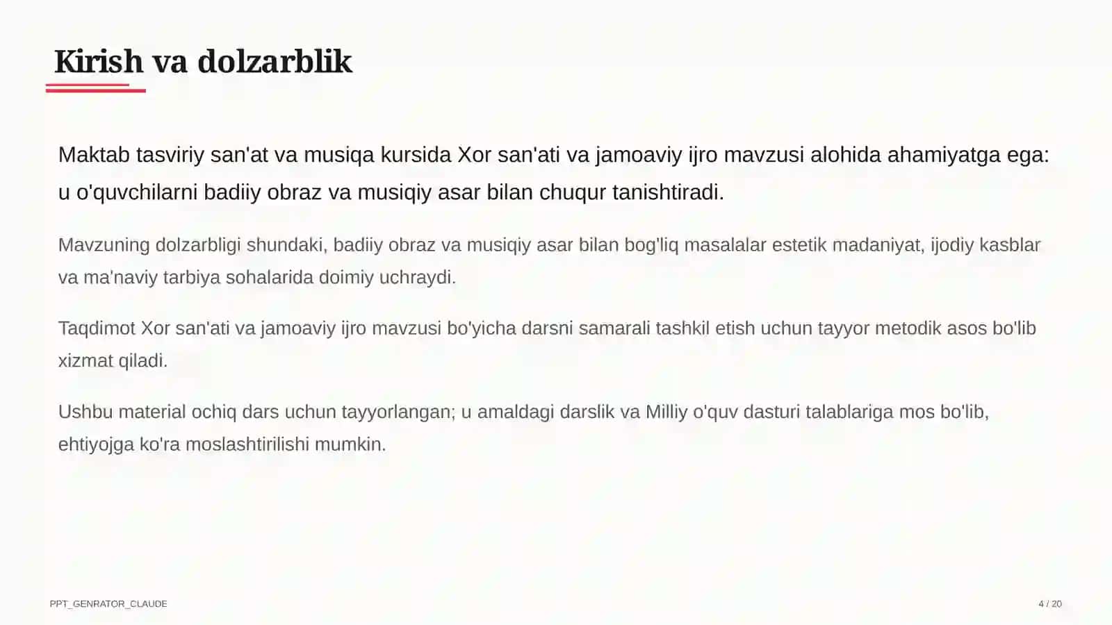 Xor san'ati va jamoaviy ijro (7-sinf) 4