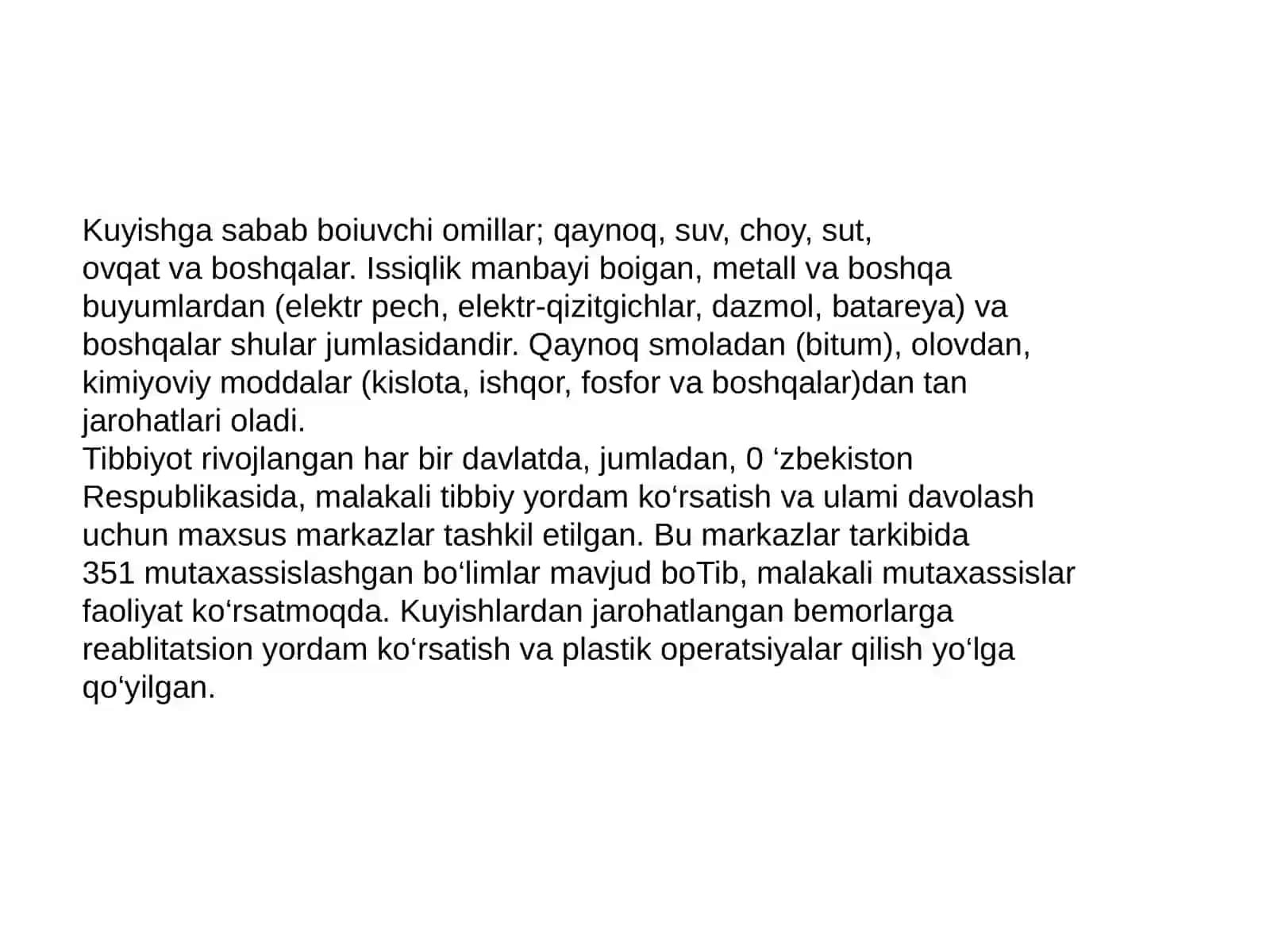 Termik Jarohatlar va Toksikologiya 4