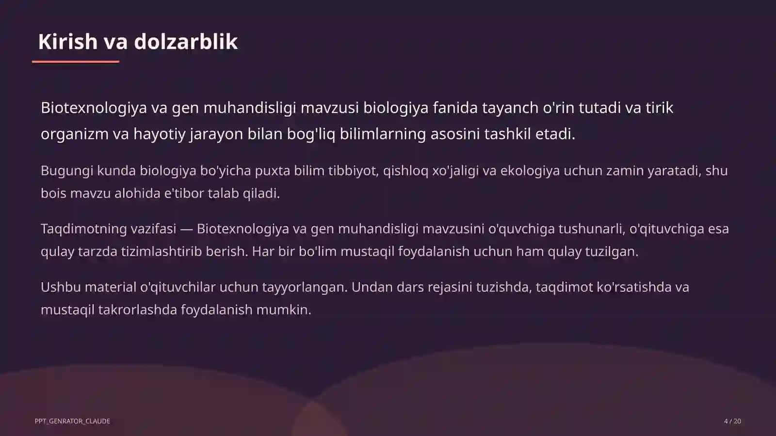 Biotexnologiya va gen muhandisligi (11-sinf) 4
