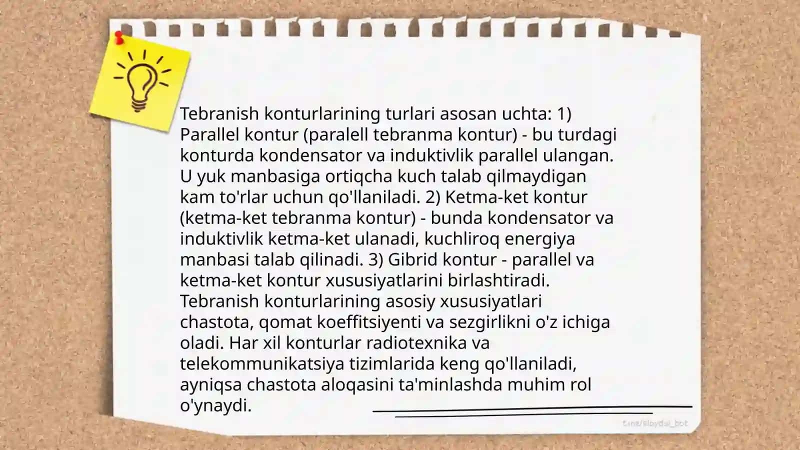 Maktablarda Tebranish konturi mavzusida o'qitish metodikasi 4