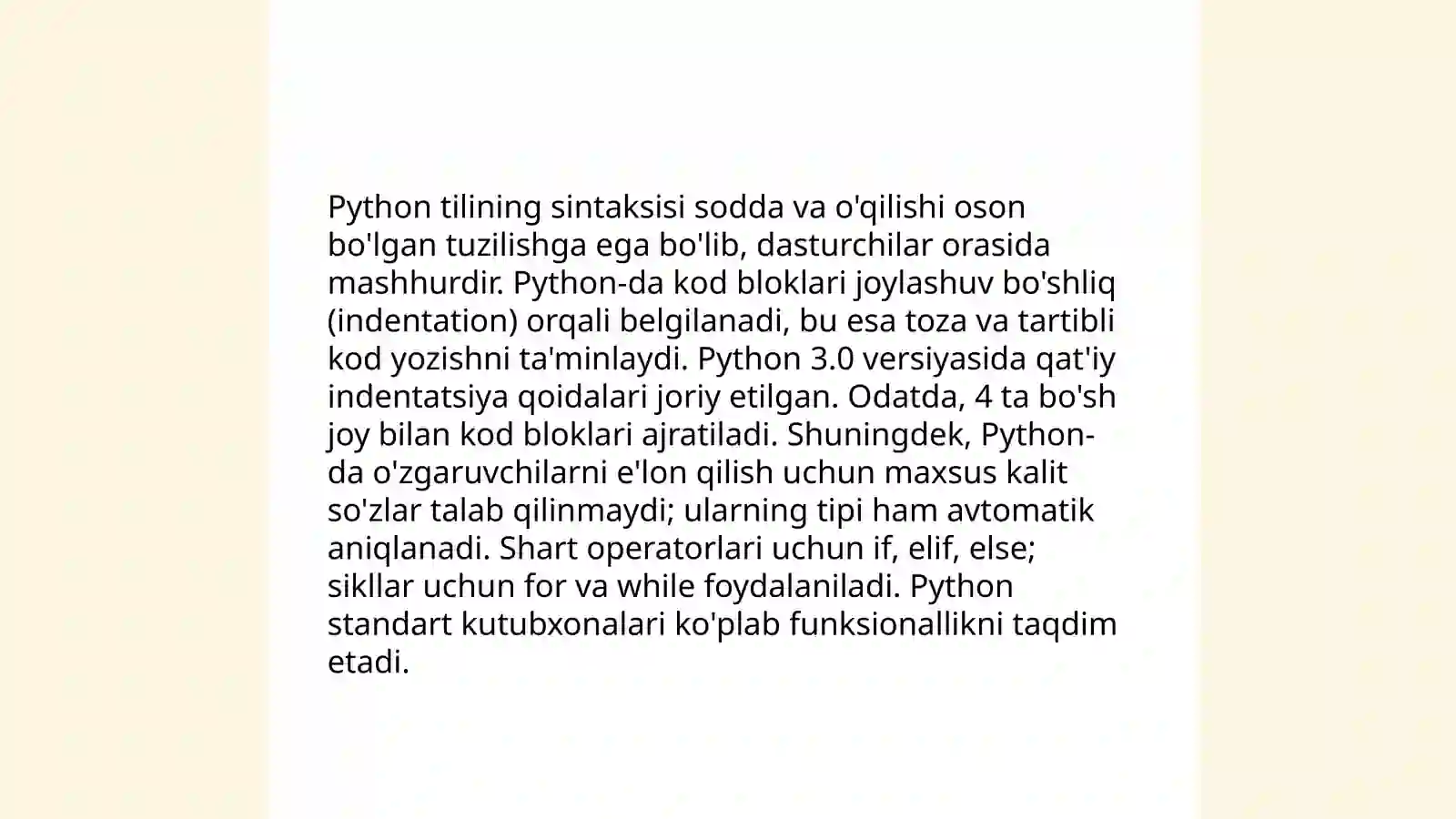 Python dasturining asoslari 4