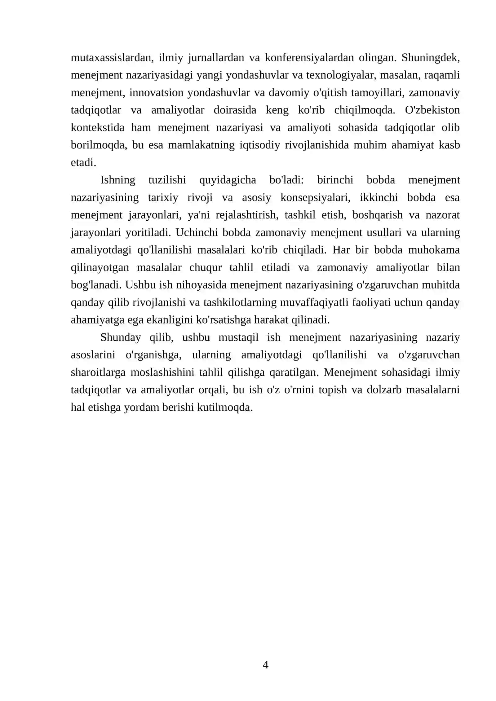 Menejmentning nazariy asoslari 4