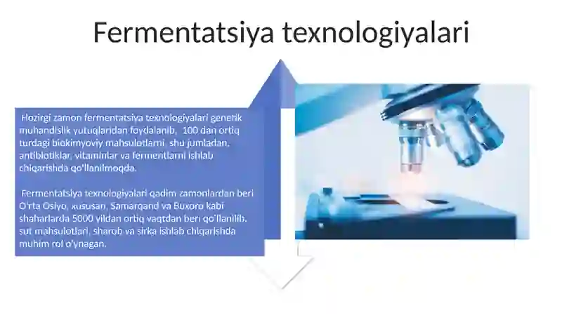 Biotexnologiya fani maqsadi, vazifalari, yo'nalishlari va fanning rivojlanish tarixi 4