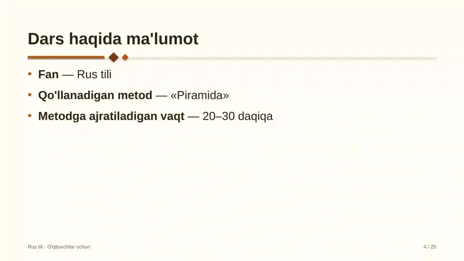 rus tili darslarida piramida metodidan foydalanish 4130 4