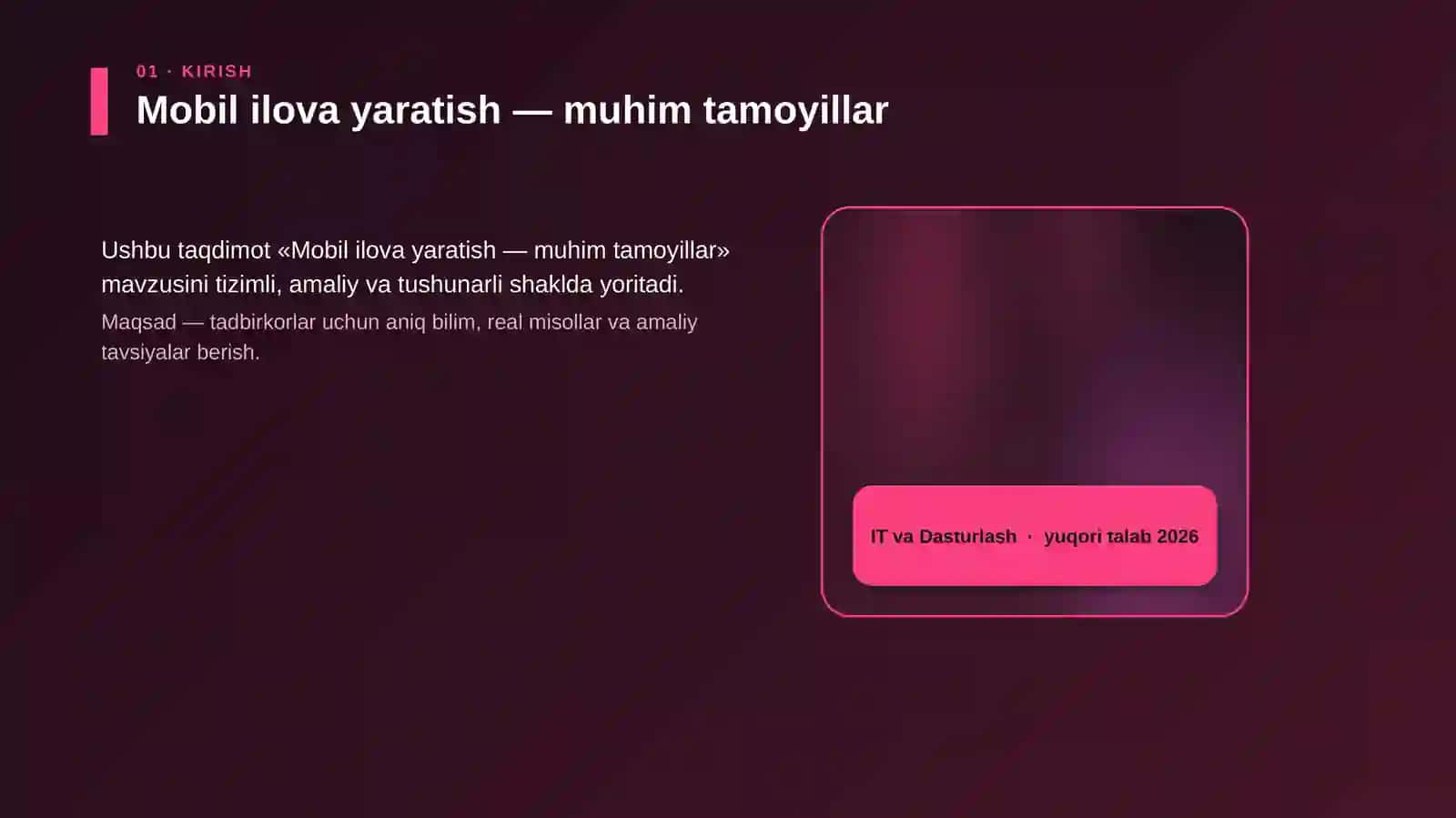 Mobil ilova yaratish — muhim tamoyillar 4
