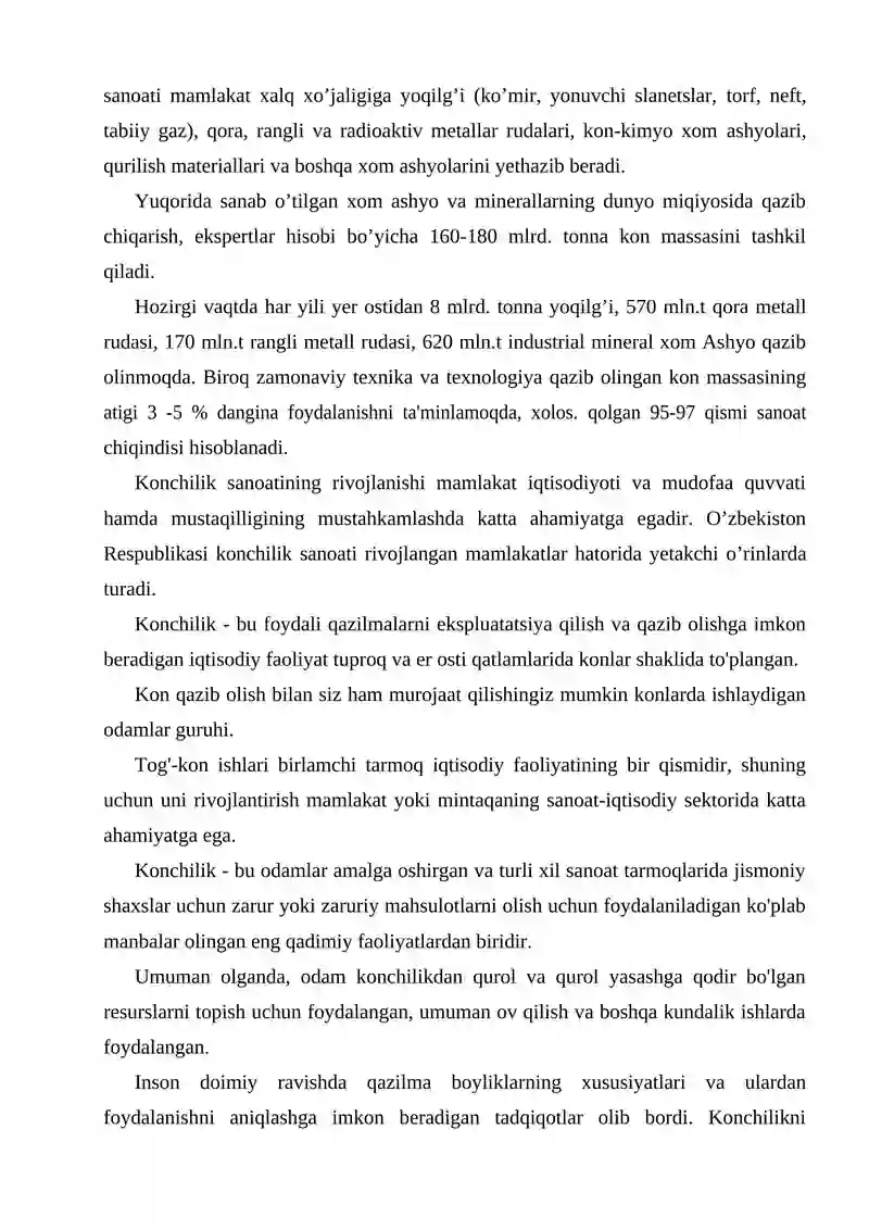 Konchilik sanoati tarixi 4