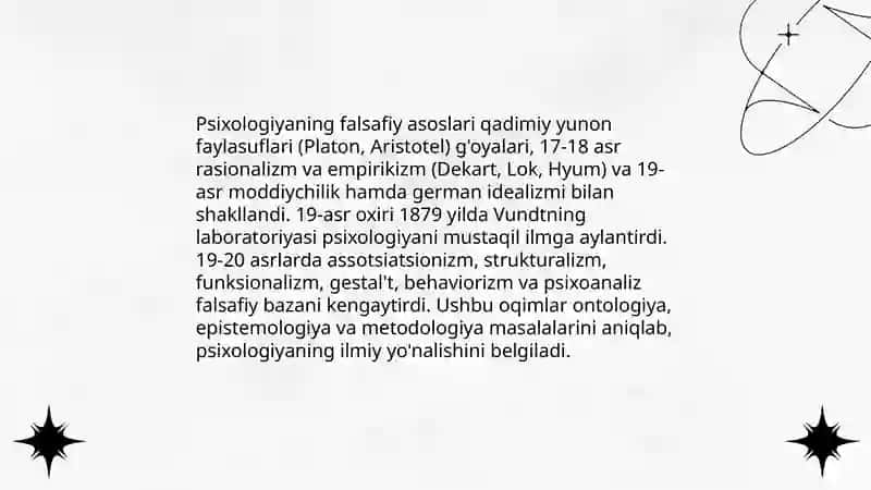 Psixologiyaning mustaqil fan sifatida rivojlanishi 4