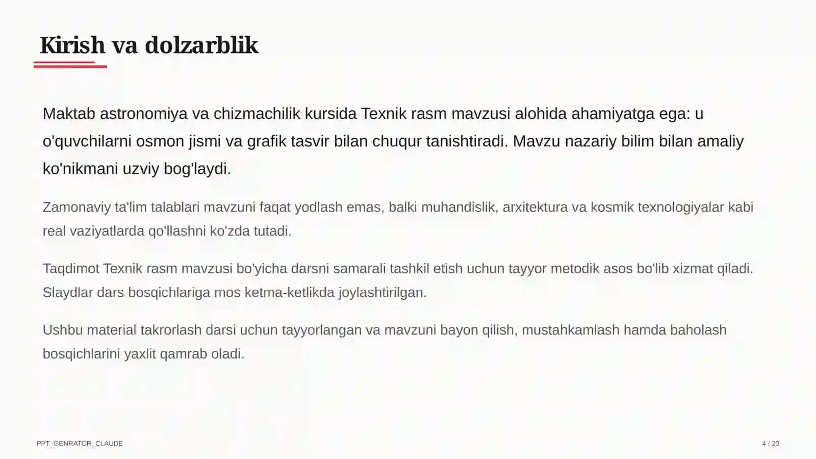 Texnik rasm (8-sinf) 4